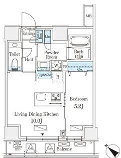 オーパスレジデンス南青山【2階】の間取り