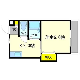 テラスパーク吹田【2階】の間取り