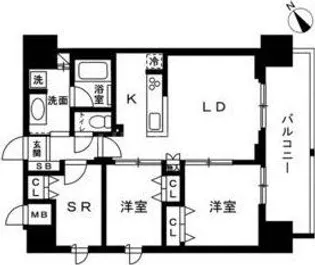 アルファレジデンシア南千住【14階】の間取り