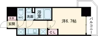 S-RESIDENCE堺湊駅前azure【13階】の間取り