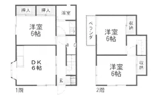 神奈川県横浜市港南区日野南6【一戸建】の間取り