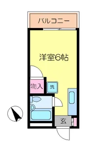 サニーハイム矢向【2階】の間取り