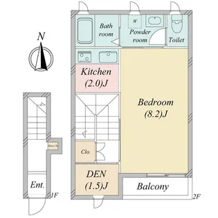 カーネリアン【2階】の間取り