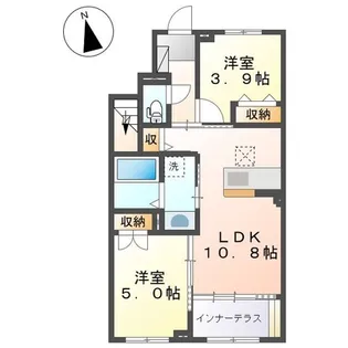 リアン・ド・サーラ【1階】の間取り