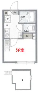 AMANDA HOUSE【2階】の間取り