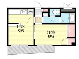 第6シルバーハイツ【5階】の間取り