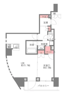 大阪府大阪市北区菅原町【マンション】の間取り
