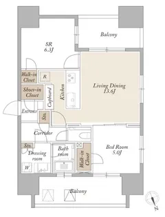 ライトテラス新宿御苑【18階】の間取り