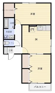 エクセレント A【2階】の間取り