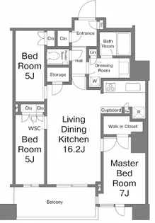 東京都中央区勝どき4【マンション】の間取り