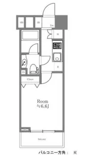ファーストリアルタワー新宿【10階】の間取り