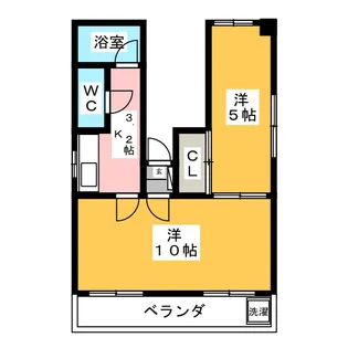 メゾンツルマイ【5階】の間取り