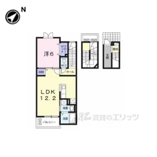 ジェルメ・メゾン【3階】の間取り