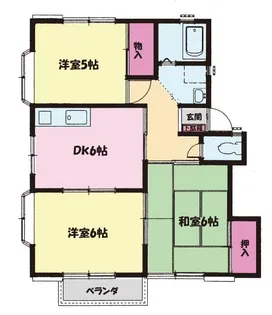 ウイングタナベA【1階】の間取り