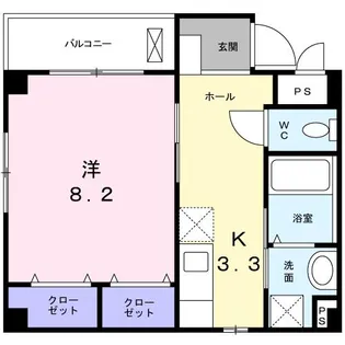 ブライトヒルMII【1階】の間取り