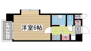 リーガル新神戸【6階】の間取り