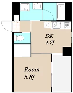 ノルデンタワー南森町プレミアム【7階】の間取り