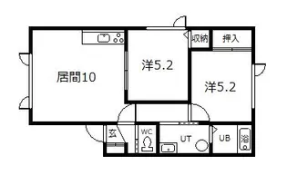 チョコハウスI【2階】の間取り