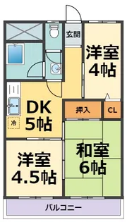 ショウワマンション【4階】の間取り
