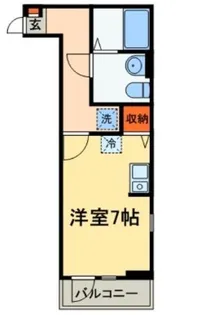 クレメント船橋【1階】の間取り