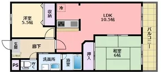 室川東館【2階】の間取り