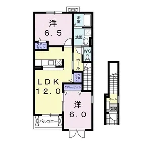 サニープロムナードI【2階】の間取り
