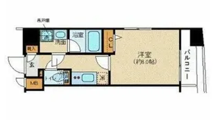 ZOOM渋谷富ヶ谷【7階】の間取り