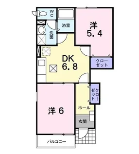 プラティーク【1階】の間取り