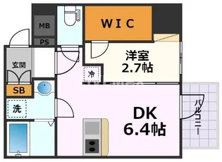 エスリードレジデンス東別院マークス【6階】の間取り