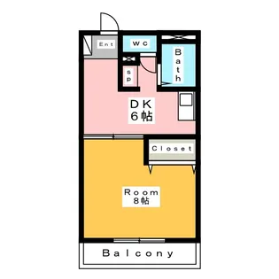 ジュネスサクラ 2【2階】の間取り