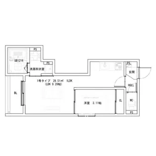 REGALEST堺市駅【1階】の間取り