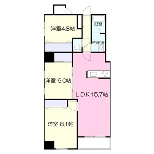 シティタワー【6階】の間取り