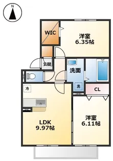 サンアベニール【2階】の間取り