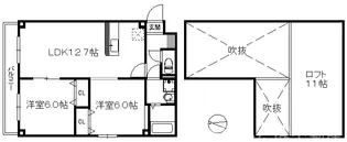 ピュール西の丘【4階】の間取り