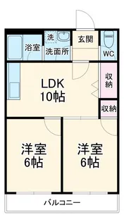 エスポワール富洲原【4階】の間取り