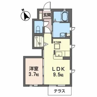 メゾン・パルコ【1階】の間取り