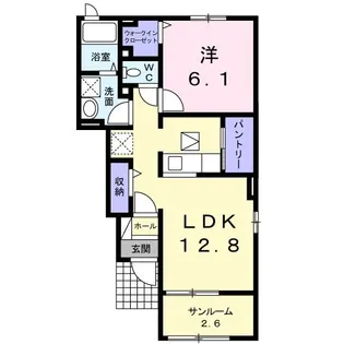 アルカンシェルIII【1階】の間取り