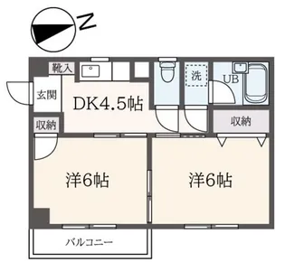 カーサアプリコルテ【2階】の間取り