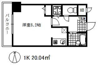 ロイヤルヒル神戸三ノ宮【2階】の間取り