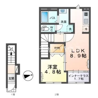 クストリッツア(Kusturica)【2階】の間取り