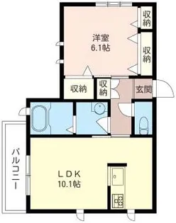 シャトレー山の上【2階】の間取り