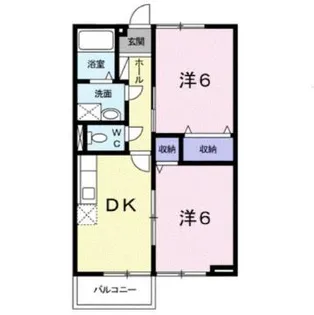 ジョイフルにしむらB【2階】の間取り