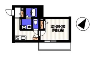 Blancheneige川崎【2階】の間取り