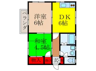 ヴィラK渋谷II【2階】の間取り