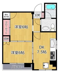 コーポ津田山【2階】の間取り