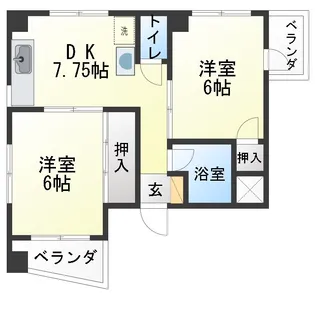 La.Primavera(ラ.プリマヴェーラ)【4階】の間取り