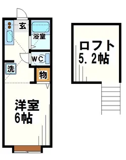 スカイパレスM2【2階】の間取り