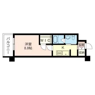 ボヌール東六郷【4階】の間取り