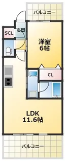 PHOERME城北公園【3階】の間取り