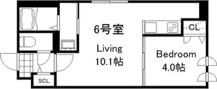 VivaceToyohira(ビバーチェ豊平)【4階】の間取り